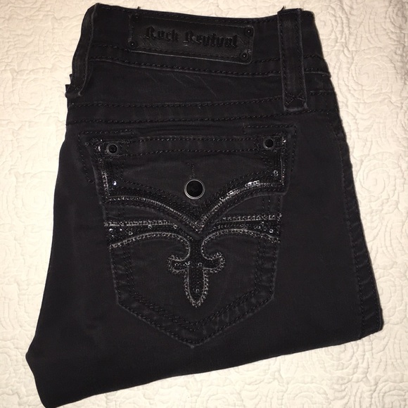 rock revival black jeans womens